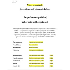 Bezpečnostná politika  kybernetickej bezpečnosti