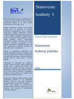 Stanovenie hodnoty  I - Stanovenie hodnoty podniku