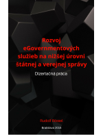 Rozvoj eGovernmentových služieb na nižšej úrovni štátnej a verejnej správy